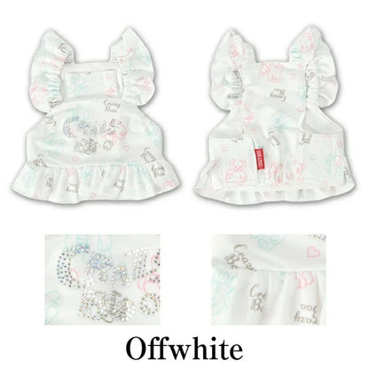 クレイジーブー CRAZYBOO 袖フリルクールエプロン【犬服 犬用 ドッグウエア ウエア エプロン セレブ】