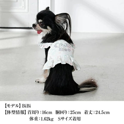 クレイジーブー CRAZYBOO 袖フリルクールエプロン【犬服 犬用 ドッグウエア ウエア エプロン セレブ】