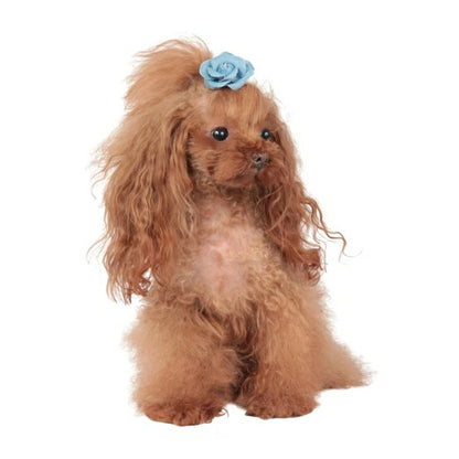 シャーロットドレス Charlotte's Dress Art. A136N hair-clip Camelia in jeans【犬用 ヘアアクセサリー アクセサリー クリップ セレブ】