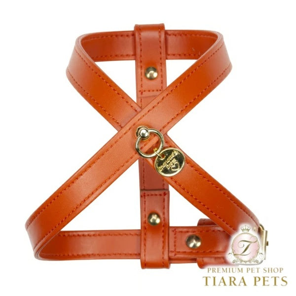 シャーロットドレス Charlotte's Dress Art. g1566NO harness Hermes(ゴールド仕様)【犬用 ドッグウエア ウエア ハーネス 一体型 セレブ】