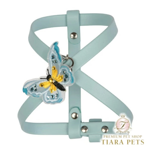 シャーロットドレス Charlotte's Dress Art. g1649N harness Mariposa in Sky Blue【犬用 ドッグウエア ウエア ハーネス 一体型 セレブ】