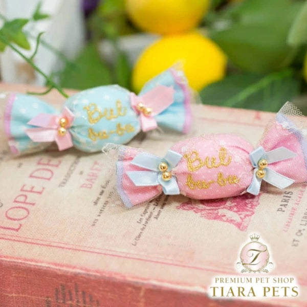 ブルブブ BUL BU-BU Dots Candy バレッタ【小型犬 犬用 ヘアアクセサリー ヘアアクセ バレッタ セレブ】