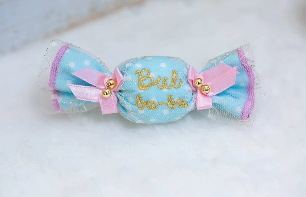 ブルブブ BUL BU-BU Dots Candy バレッタ【小型犬 犬用 ヘアアクセサリー ヘアアクセ バレッタ セレブ】