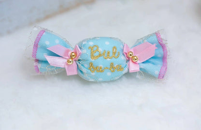 ブルブブ BUL BU-BU Dots Candy バレッタ【小型犬 犬用 ヘアアクセサリー ヘアアクセ バレッタ セレブ】