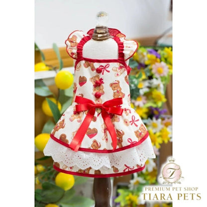 ブルブブ BUL BU-BU Sweet Bear O/P【小型犬 犬服 ドッグウエア ウエア ワンピース ドレス スカート セレブ】