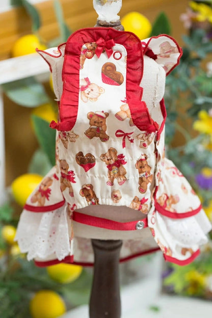 ブルブブ BUL BU-BU Sweet Bear O/P【小型犬 犬服 ドッグウエア ウエア ワンピース ドレス スカート セレブ】