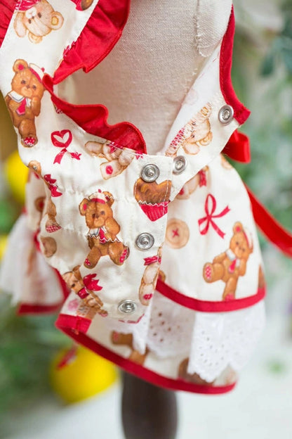 ブルブブ BUL BU-BU Sweet Bear O/P【小型犬 犬服 ドッグウエア ウエア ワンピース ドレス スカート セレブ】