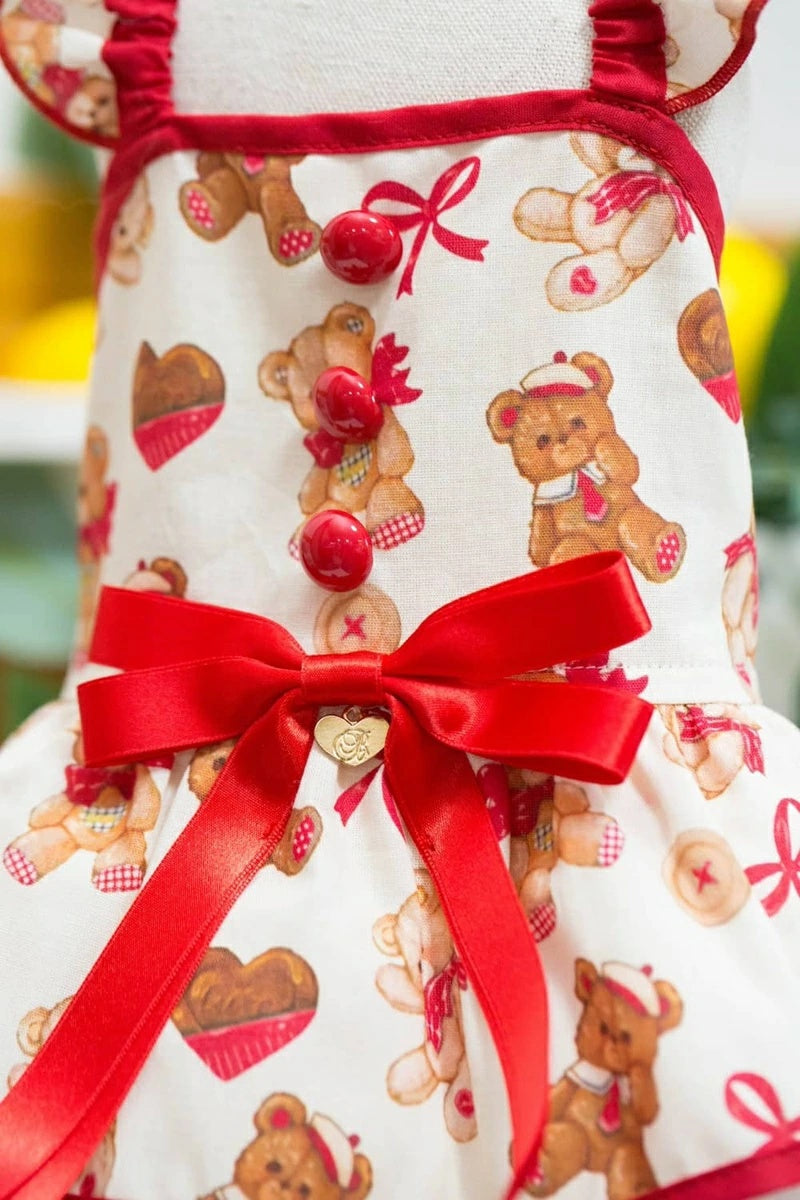 ブルブブ BUL BU-BU Sweet Bear O/P【小型犬 犬服 ドッグウエア ウエア ワンピース ドレス スカート セレブ】