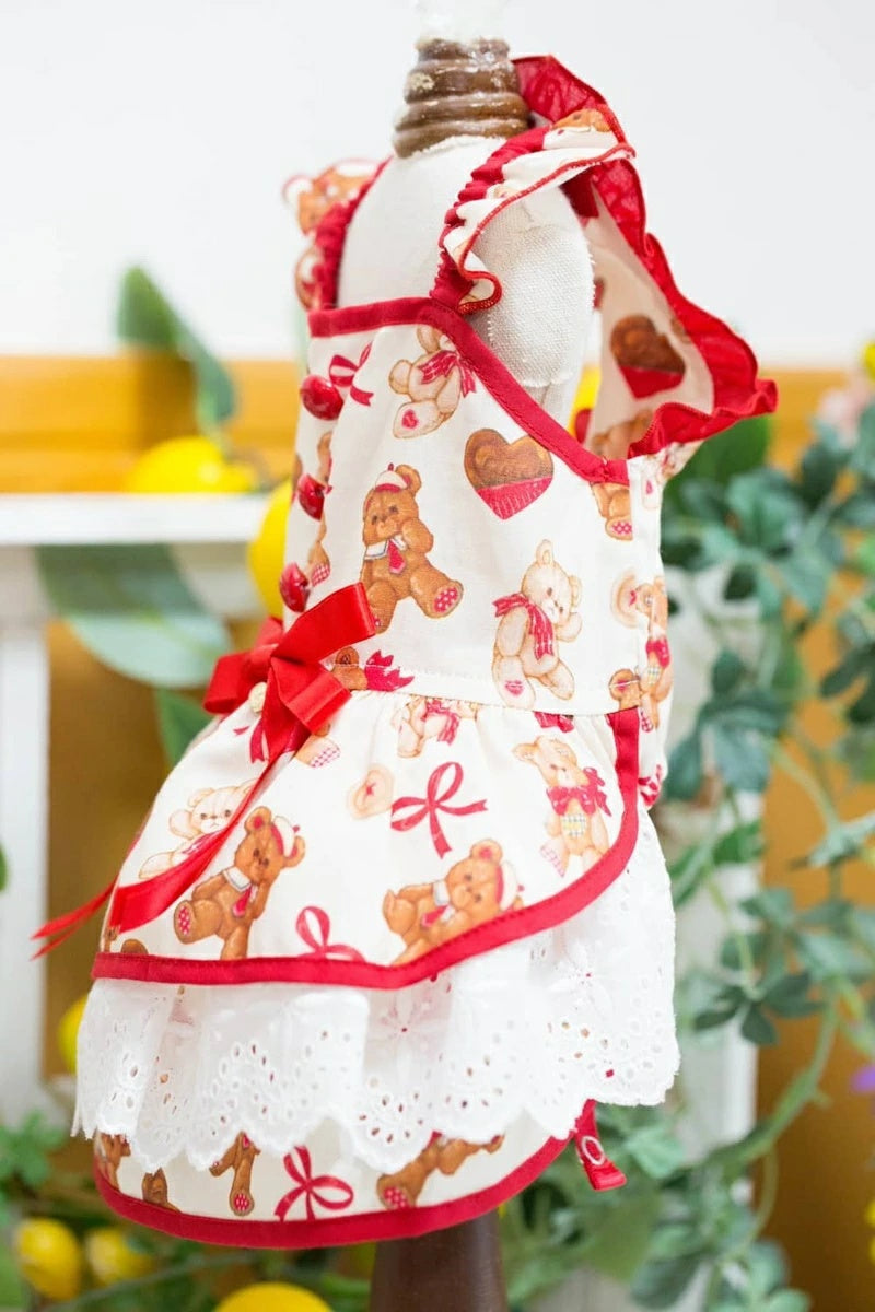 ブルブブ BUL BU-BU Sweet Bear O/P【小型犬 犬服 ドッグウエア ウエア ワンピース ドレス スカート セレブ】