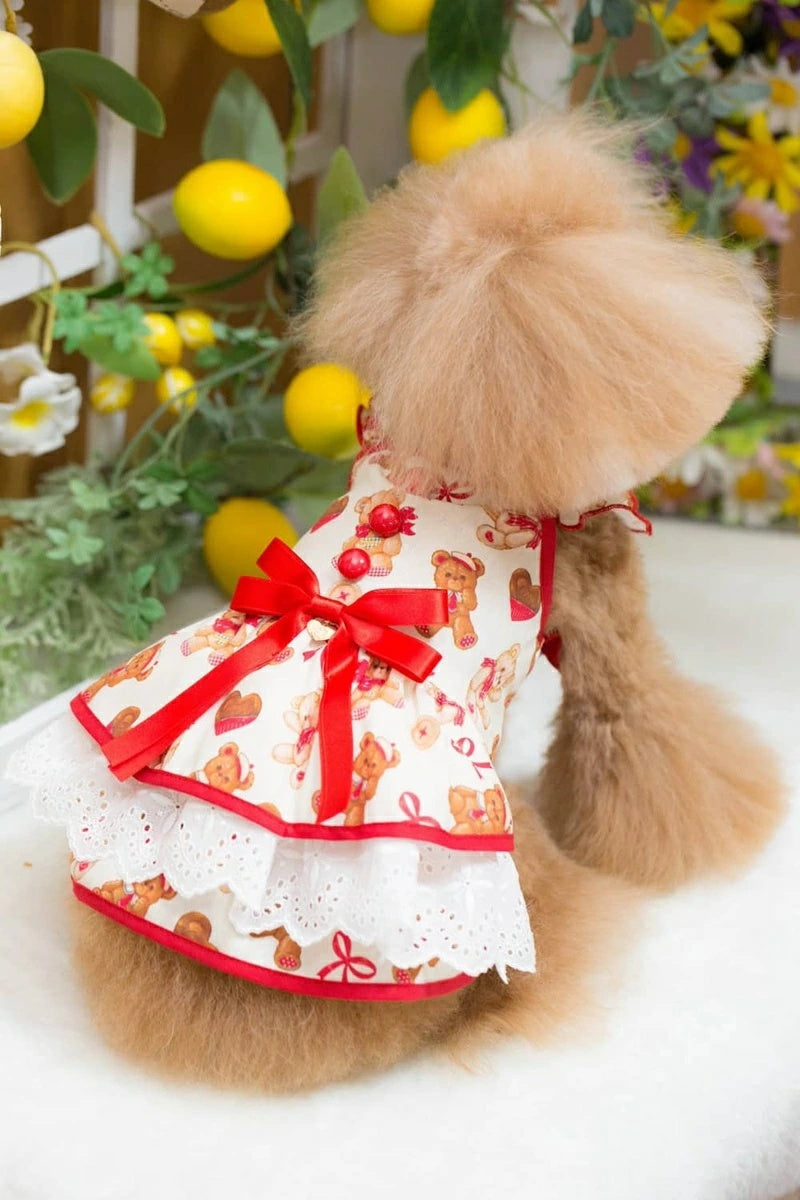 ブルブブ BUL BU-BU Sweet Bear O/P【小型犬 犬服 ドッグウエア ウエア ワンピース ドレス スカート セレブ】