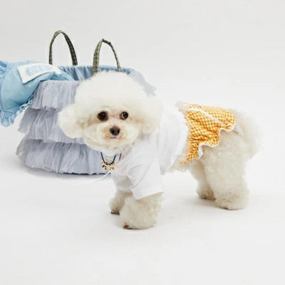 ルイスドッグ louisdog Honey Cream Briefs【小型犬 犬服 ドッグウエア ウエア ロンパース つなぎ セレブ】