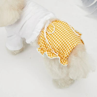ルイスドッグ louisdog Honey Cream Briefs【小型犬 犬服 ドッグウエア ウエア ロンパース つなぎ セレブ】