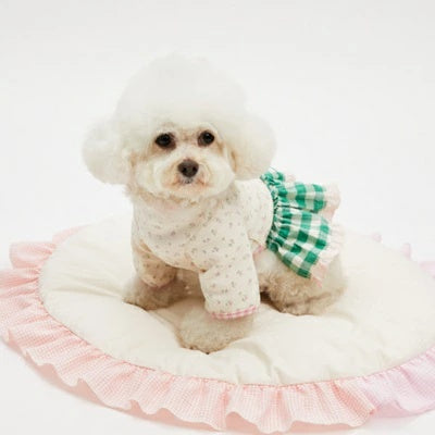 ルイスドッグ louisdog Garden Picnic Dress【小型犬 犬服 ドッグウエア ウエア ワンピース ドレス スカート チュチュ ノースリーブ セレブ】