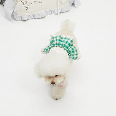 ルイスドッグ louisdog Garden Picnic Dress【小型犬 犬服 ドッグウエア ウエア ワンピース ドレス スカート チュチュ ノースリーブ セレブ】