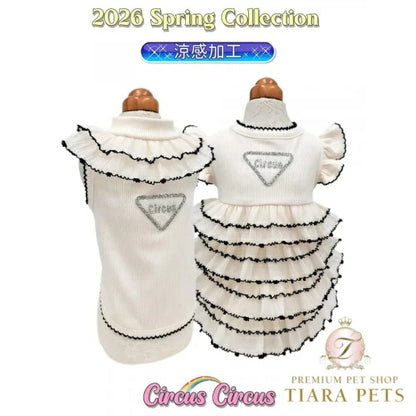 サーカスサーカス circus circus ★先行予約4月上旬入荷★frilly(CCW-0296)【小型犬 ドッグウエア ウエア トップス ワンピース】