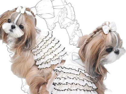 サーカスサーカス circus circus ★先行予約4月上旬入荷★frilly(CCW-0296)【小型犬 ドッグウエア ウエア トップス ワンピース】