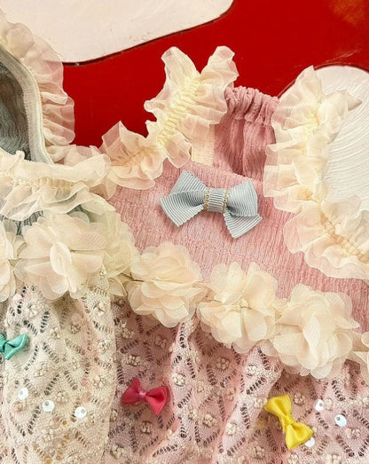 J&Kアニマルズ J&K animals☆予約受付中☆リボンガーリー ワンピース【犬服 ドッグウエア ウエア ワンピース ドレス スカート】