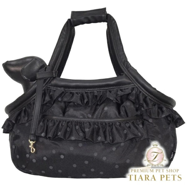 ダイヤモンドベイビー Diamond Baby マシュマロ イージー キャリーバッグ ノアールフリルドット【小型犬 犬用 猫用 小動物用 キャリーバッグ セレブ】