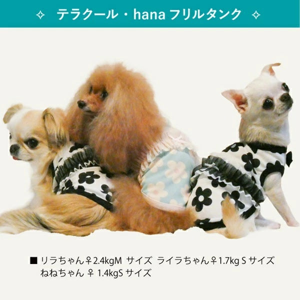 クークチュール Coo Couture★4月上旬から5月上旬入荷予定★テラクール・hanaフリルタンク［12510］【ドッグウエア ウエア 犬介護 熱中症対策 介護服】