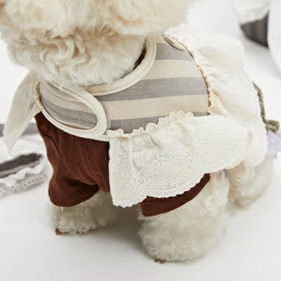 ルイスドッグ　ハーネス　リード付き　Sサイズ ルイスドッグ louisdog Shirt Day Harness Set/Stripe【小型犬 犬用