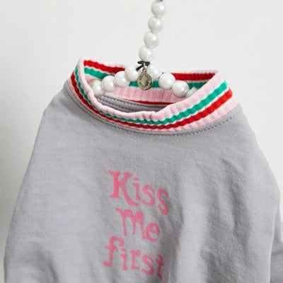 ルイスドッグ louisdog Kiss Me String TEE【小型犬 犬服 ドッグウエア ウエア トップス Tシャツ 半袖 セレブ】