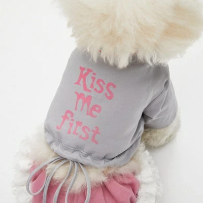 ルイスドッグ louisdog Kiss Me String TEE【小型犬 犬服 ドッグウエア ウエア トップス Tシャツ 半袖 セレブ】