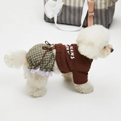 ルイスドッグ louisdog Relax String TEE【小型犬 犬服 ドッグウエア ウエア トップス Tシャツ 半袖 セレブ】