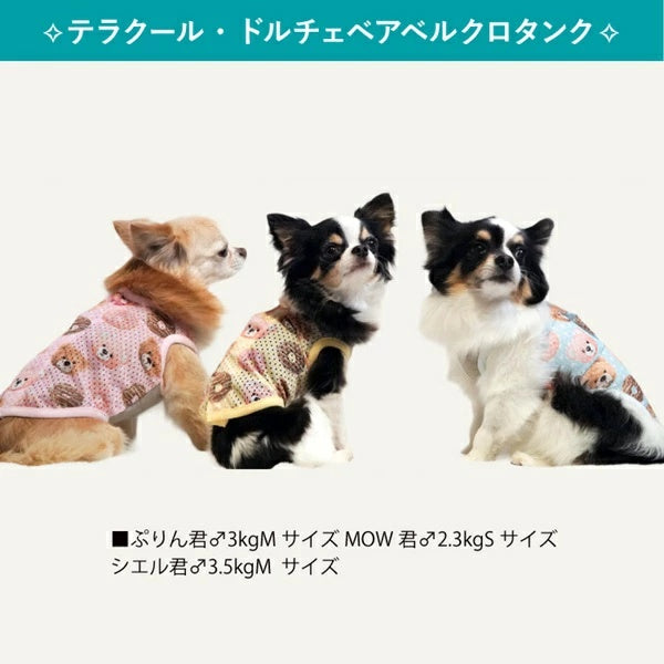 クークチュール Coo Couture★5月中旬から下旬入荷予定★テラクール・ドルチェベアベルクロタンク［12513］【ドッグウエア ウエア トップス タンクトップ 犬介護 熱中症対策 介護服】