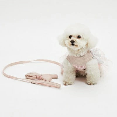 ルイスドッグ louisdog Walk With Me/Rosy Cape【小型犬用 犬用 お散歩 ハーネス リード セット セレブ】