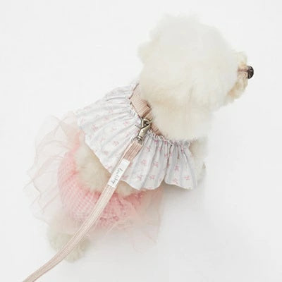 ルイスドッグ louisdog Walk With Me/Rosy Cape【小型犬用 犬用 お散歩 ハーネス リード セット セレブ】