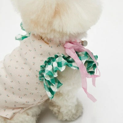 ルイスドッグlouisdog 新品未使用　犬服 ルイスドッグ louisdog Garden Picnic TOP/Rosy【小型犬用 犬服 ドッグ