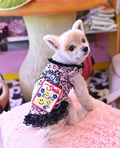 J&Kアニマルズ J&K animals ☆予約受付中☆ スマイル モンキーレオパードOP【犬服 ドッグウエア ウエア ワンピース スカート ドレス】