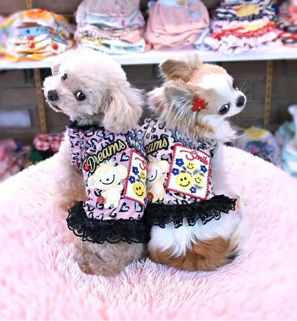 J&Kアニマルズ J&K animals ☆予約受付中☆ スマイル モンキーレオパードOP【犬服 ドッグウエア ウエア ワンピース スカート ドレス】