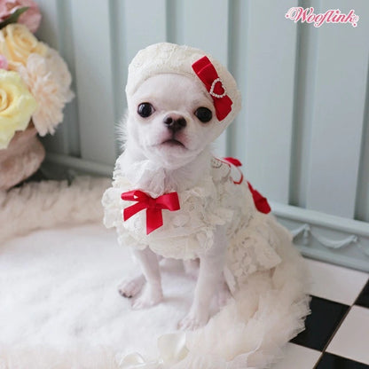 ウーフリンク WOOFLINK LOVELY BABE BERET【犬服 犬用 帽子 ベレー帽 セレブ】