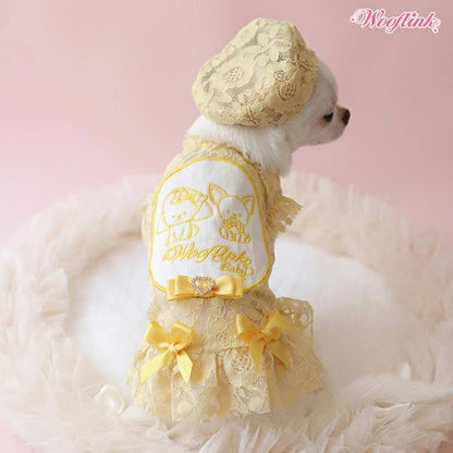 ウーフリンク WOOFLINK LOVELY BABE BERET【犬服 犬用 帽子 ベレー帽 セレブ】
