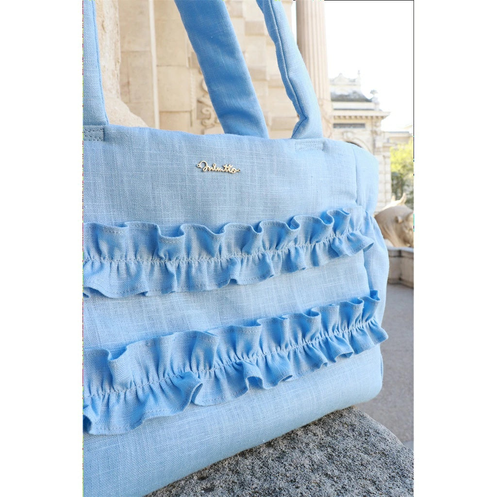 ミムット mimtto Sherbet Linen Ruffle Bag - Mサイズ【小型犬 犬用