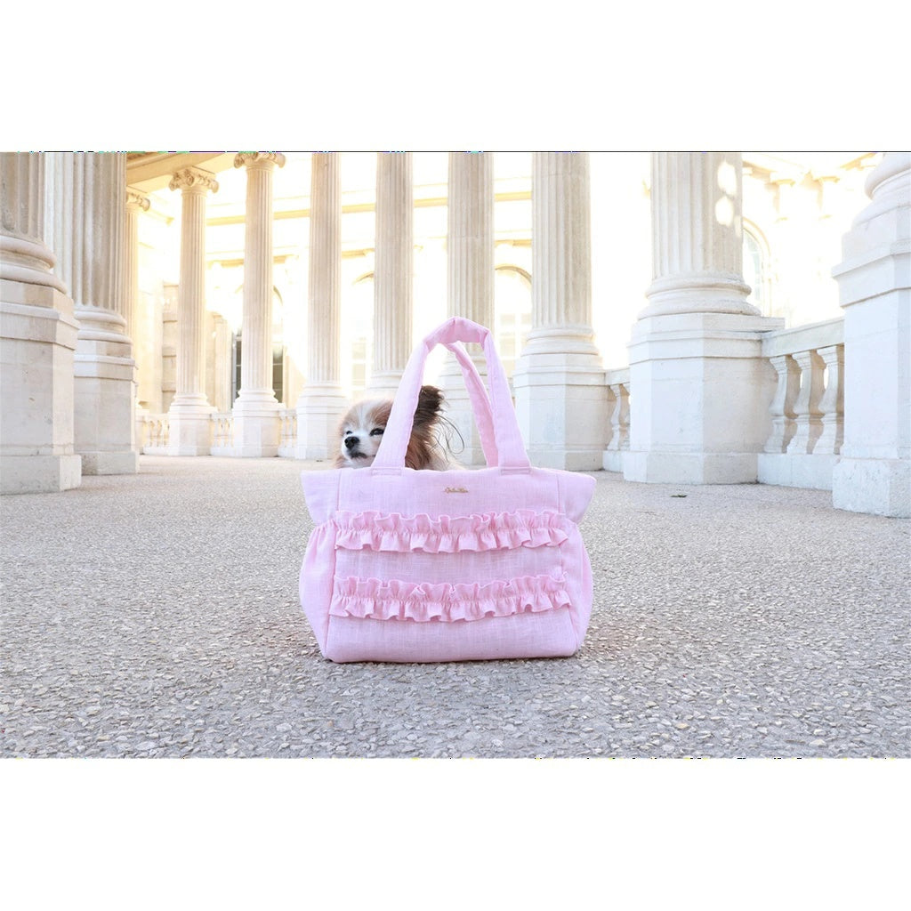 ミムット mimtto Sherbet Linen Ruffle Bag - Sサイズ【小型犬 犬用