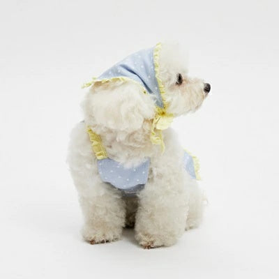 ルイスドッグ louisdog Lemon Sky TEE & Scarf【小型犬用 犬服 ドッグウエア ウエア トップス Tシャツ ケープ セレブ】
