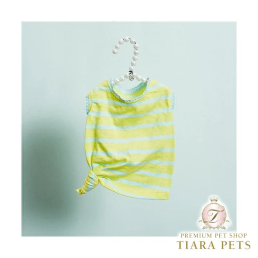 ルイスドッグ louisdog Lemonade Tie TEE【小型犬用 犬服 ドッグウエア ウエア トップス Tシャツ 半袖 セレブ】