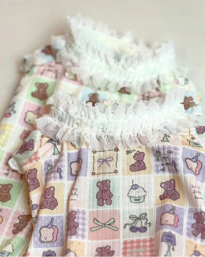 J&Kアニマルズ J&K animals ☆予約受付中☆ パステルくまちゃん つなぎ【犬服 ドッグウエア ウエア つなぎ ロンパース パンツ】