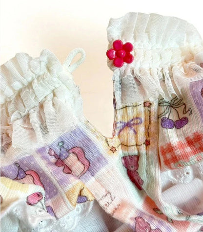 J&Kアニマルズ J&K animals ☆予約受付中☆ パステルくまちゃん つなぎ【犬服 ドッグウエア ウエア つなぎ ロンパース パンツ】