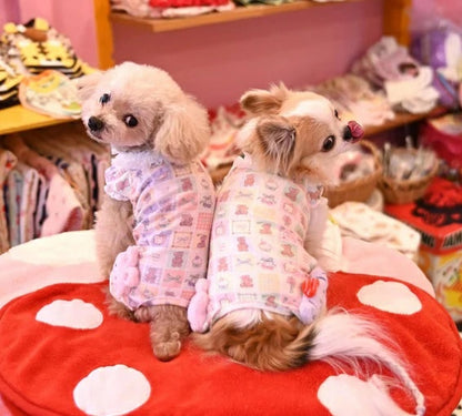 J&Kアニマルズ J&K animals ☆予約受付中☆ パステルくまちゃん つなぎ【犬服 ドッグウエア ウエア つなぎ ロンパース パンツ】