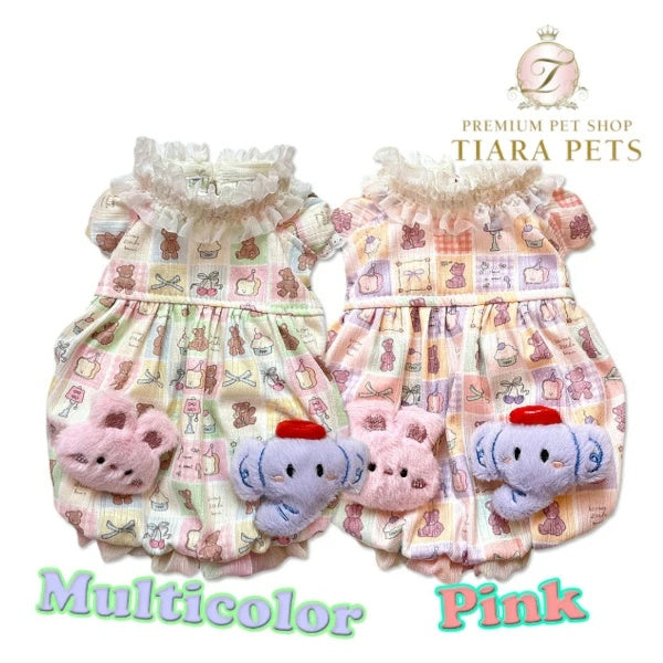 J&Kアニマルズ J&K animals ☆予約受付中☆ パステルくまちゃん OP【犬服 ドッグウエア ウエア ワンピース スカート ドレス】
