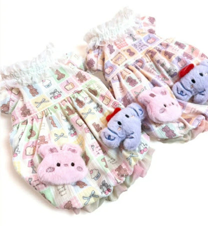 J&Kアニマルズ J&K animals ☆予約受付中☆ パステルくまちゃん OP【犬服 ドッグウエア ウエア ワンピース スカート ドレス】
