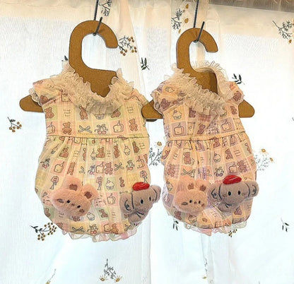 J&Kアニマルズ J&K animals ☆予約受付中☆ パステルくまちゃん OP【犬服 ドッグウエア ウエア ワンピース スカート ドレス】