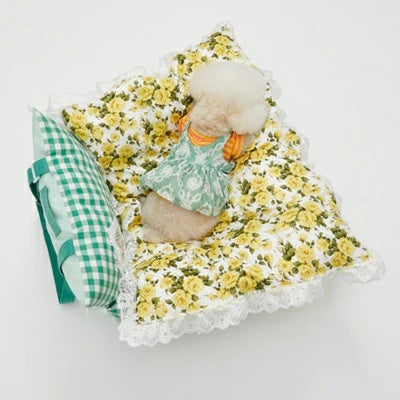 ルイスドッグ louisdog Liberty Goose Blanket/Carline Rose Yellow【小型犬 ブランケット セレブ】