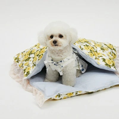 ルイスドッグ louisdog Liberty Goose Blanket/Carline Rose Yellow【小型犬 ブランケット セレブ】