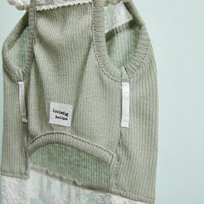 ルイスドッグ louisdog Olive Lace TANK【小型犬 ドッグウエア トップス タンクトップ ノースリーブ セレブ】