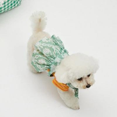 ルイスドッグ louisdog Garland Layered Dress TEE【小型犬 犬服 ドッグウエア トップス Tシャツ ワンピース スカート ドレス セット セレブ】