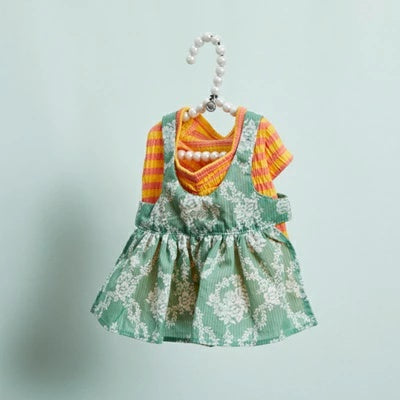 ルイスドッグ louisdog Garland Layered Dress TEE【小型犬 犬服 ドッグウエア トップス Tシャツ ワンピース スカート ドレス セット セレブ】